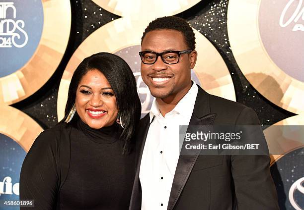 Dr. Tara Rawls-Jenkins and Pastor Charles Jenkins attend the 2014 Soul Train Music Awards at the Orleans Arena on November 7, 2014 in Las Vegas,...