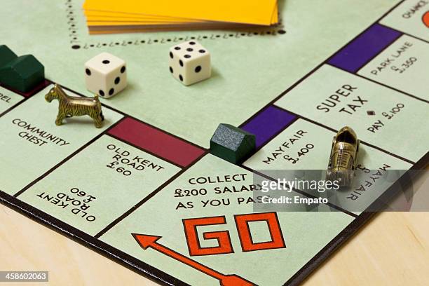 monopoly-spiel - monopoly board game stock-fotos und bilder
