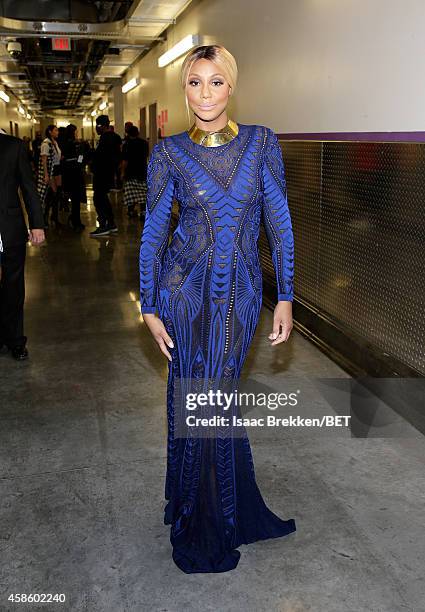 Recording artist Tamar Braxton attends the 2014 Soul Train Music Awards at the Orleans Arena on November 7, 2014 in Las Vegas, Nevada.