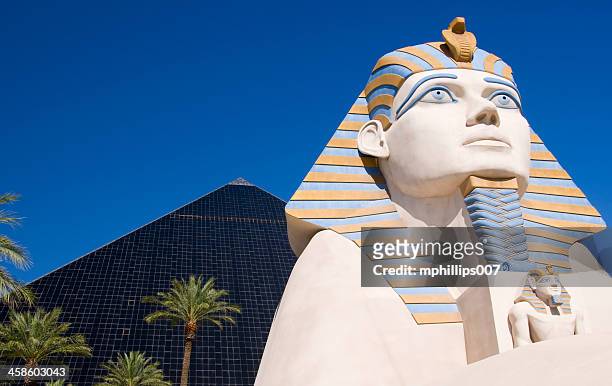 luxor hotel - las vegas pyramid stock pictures, royalty-free photos & images