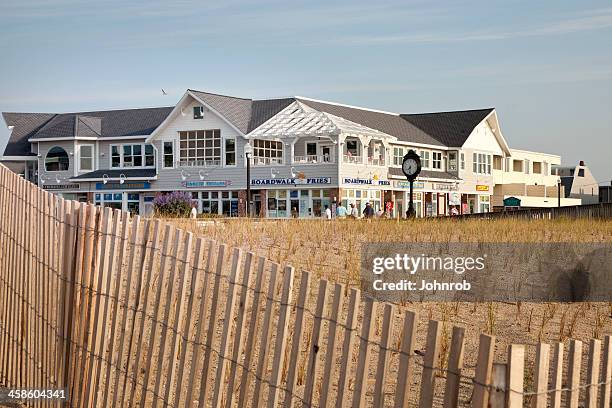 bethany beach boardwalk - bethany beach stock pictures, royalty-free photos & images