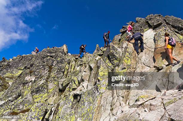 trail to the swinica peak, tatra mountains - zakopane stock pictures, royalty-free photos & images