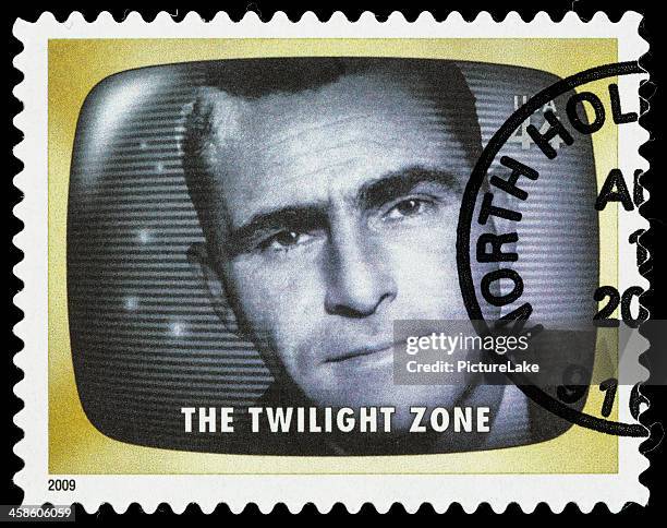 états-unis la zone de transition timbre-poste - the twilight zone serie tv photos et images de collection
