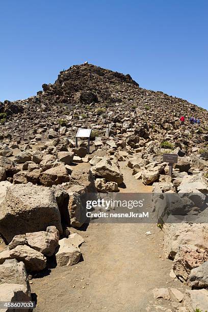 parc national d'haleakala - parc national dhaleakala photos et images de collection