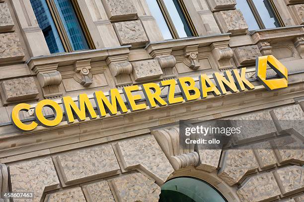 commerzbank logo - commerzbank stock pictures, royalty-free photos & images