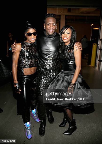 Singer Pam and Kima of Total attend the 2014 Soul Train Music Awards at the Orleans Arena on November 7, 2014 in Las Vegas, Nevada.