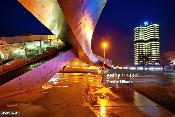 bmw world in munich - bmw world stock pictures, royalty-free photos & images