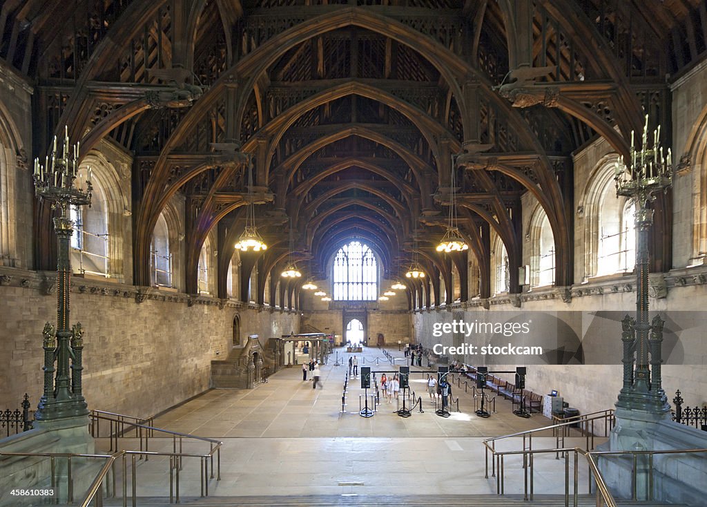 Inside of Westminster Hall London