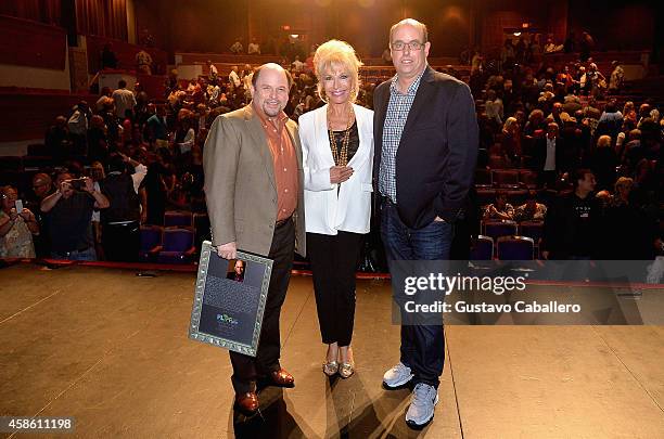 Jason Alexander, Pamela Shaw and Christopher Ashley attend "Lucky Stiff" opening at the 29th Annual Fort Lauderdale Film Festival at Amaturo Theater...