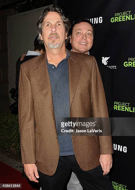 Directors Bobby Farrelly and Peter Farrelly attend the "Project Greenlight" event at Boulevard3 on November 7, 2014 in Hollywood, California.
