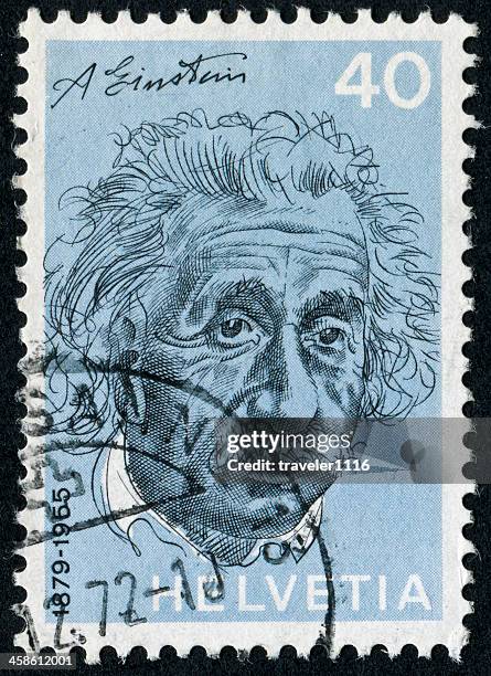 albert einstein stamp - einstein stock-fotos und bilder