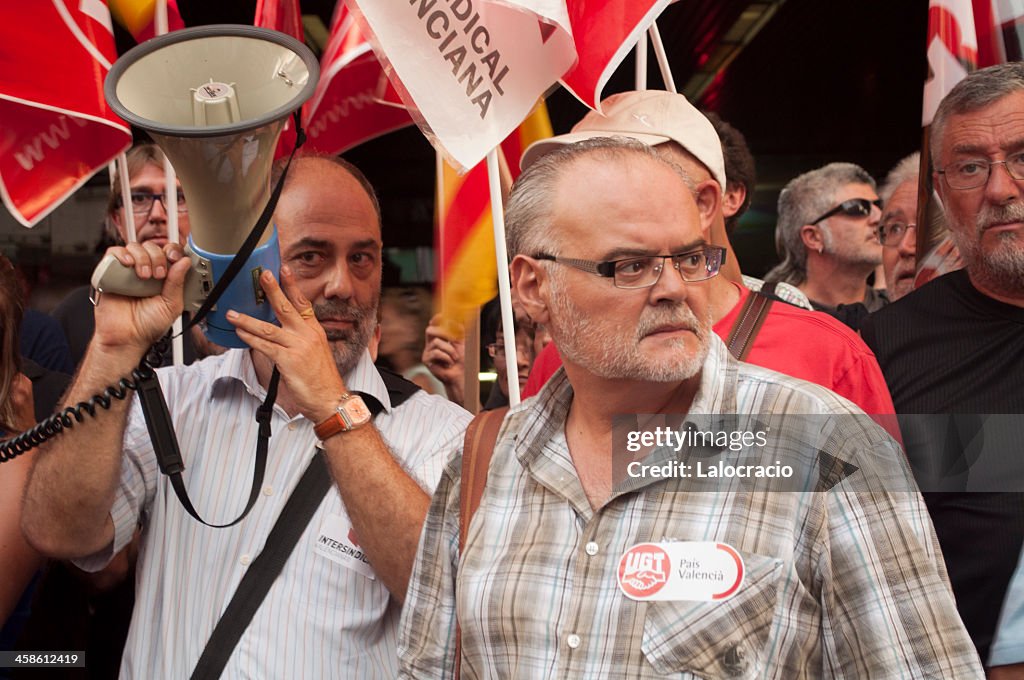 Conrado Hernandez in a demonstration