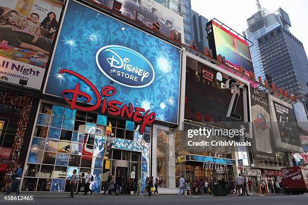 broadway times square nyc disney store - times square store stock pictures, royalty-free photos & images