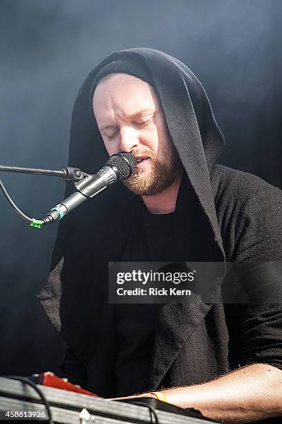 Musician Christopher Taylor aka SOHN performs on stage during Day 1 of Fun Fun Fun Fest at Auditorium Shores on November 7, 2014 in Austin, Texas.