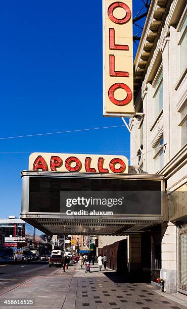 apollo theatre in harlem new york - apollo theatre new york stock pictures, royalty-free photos & images