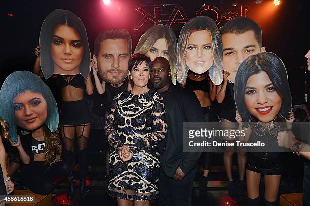 Kris Jenner and Corey Gamble celebrate Kris Jenner's birthday at 1 OAK nightclub on November 7, 2014 in Las Vegas, Nevada.