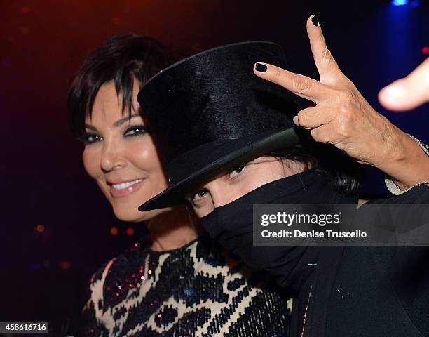 Kris Jenner and Alec Monopoly celebrate Kris Jenner's birthday at 1 OAK nightclub at the Mirage Hotel and Casino on November 7, 2014 in Las Vegas,...