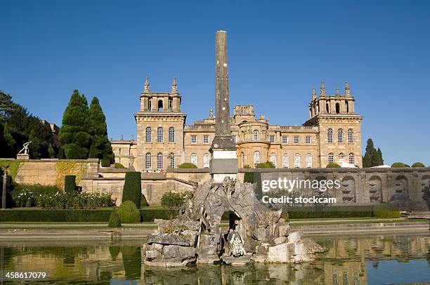 blenheim palace, oxfordshire, england - woodstock stockfoto's en -beelden