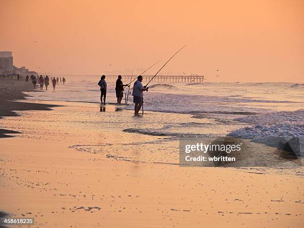 morning sunrise beach scene. - myrtle beach stock pictures, royalty-free photos & images