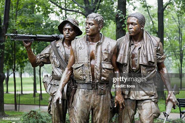vietnam veterans memorial - guerra de vietnam fotografías e imágenes de stock