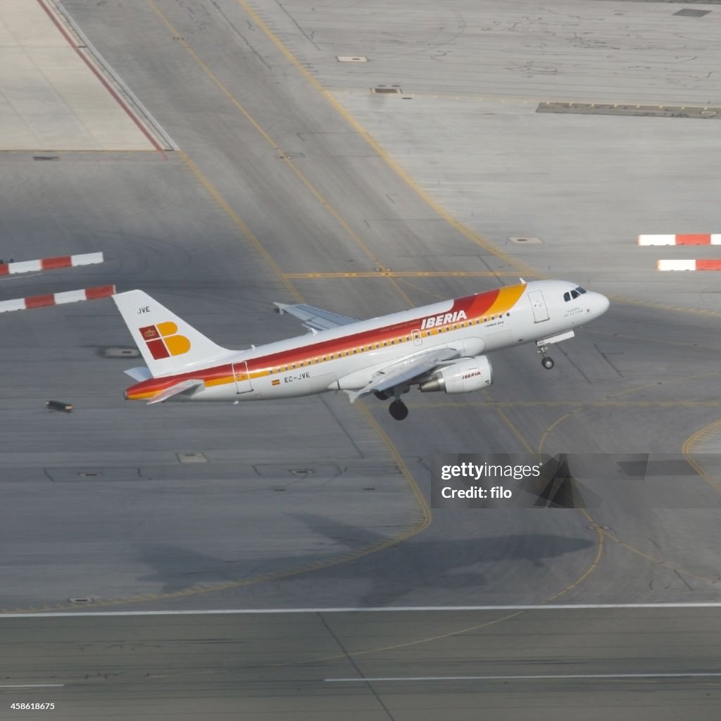 Iberia Plane Taking Off