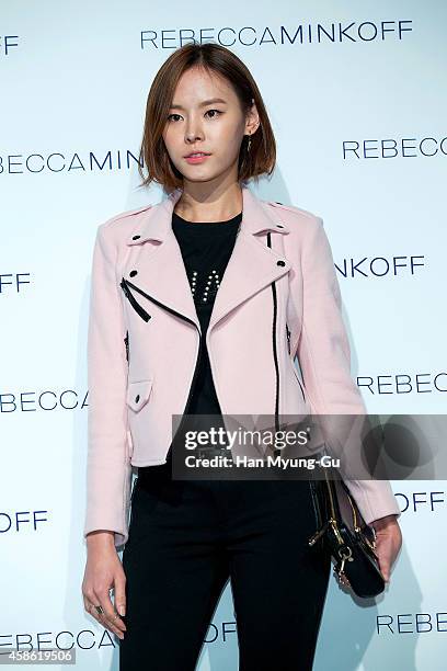 South Korean model, Goo Jae-Yee aka Koo Eun-Ae attends "Rebecca Minkoff" 2015 S/S Collection Launch Party at Grand Hyatt Hotel on November 7, 2014 in...