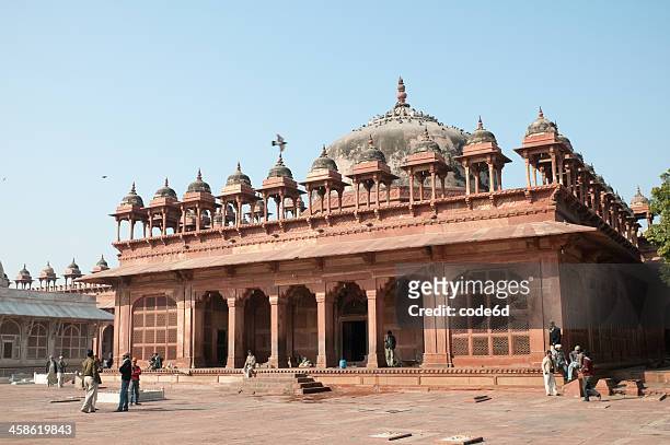 mosque in fatehpur sikri, india - jama masjid agra 個照片及圖片檔