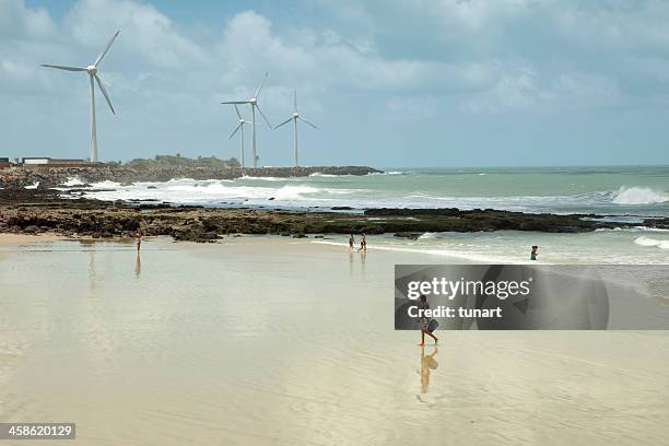 turbinas eólicas - estado do ceará brasil imagens e fotografias de stock