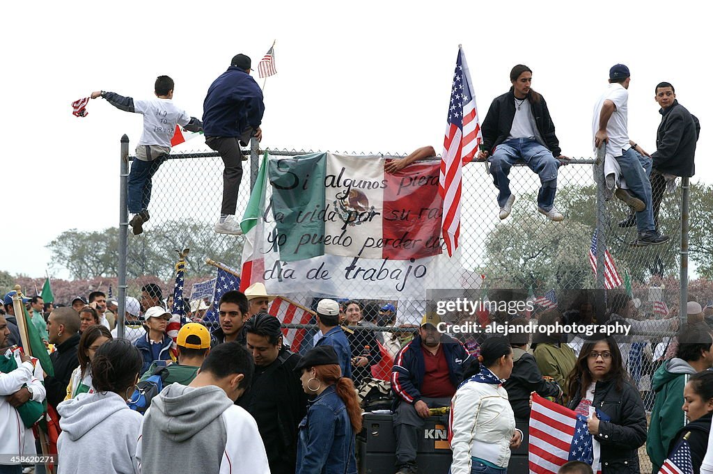 Immigrants protest