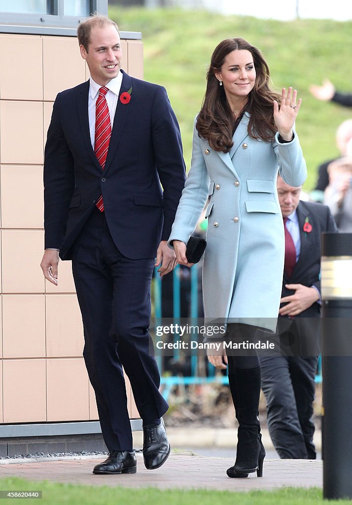 Duke & Duchess Of Cambridge Visit The Valero Pembroke Refinery