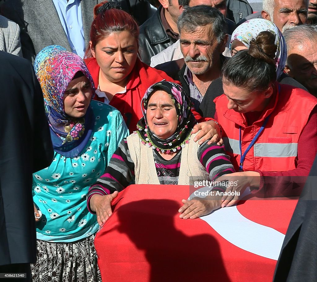 Funeral for two victims of collapsed mine in Karaman, Turkey