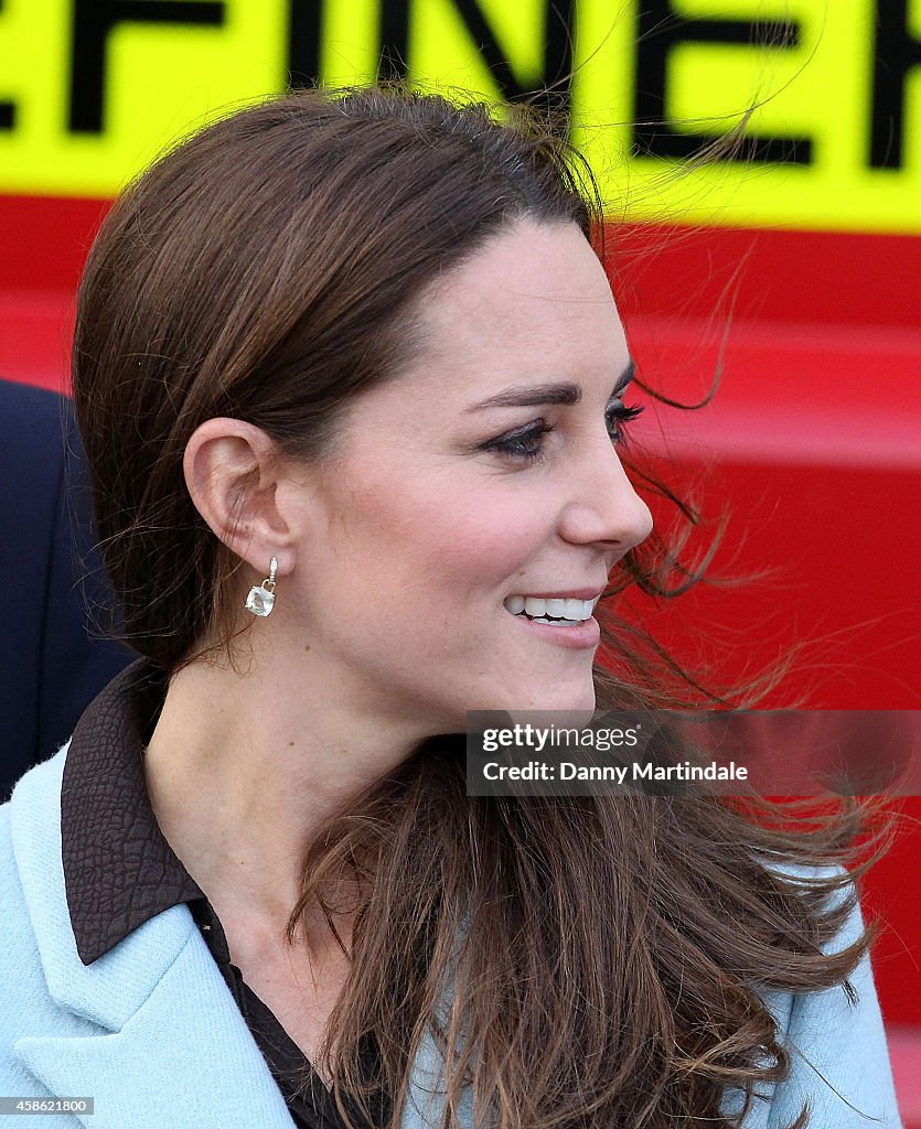Duke & Duchess Of Cambridge Visit The Valero Pembroke Refinery