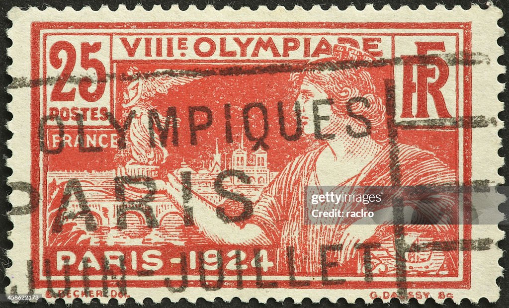 Summer Olympics, Paris 1924 postage stamp