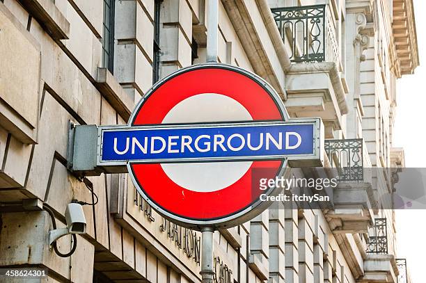 london underground - underground sign stock pictures, royalty-free photos & images