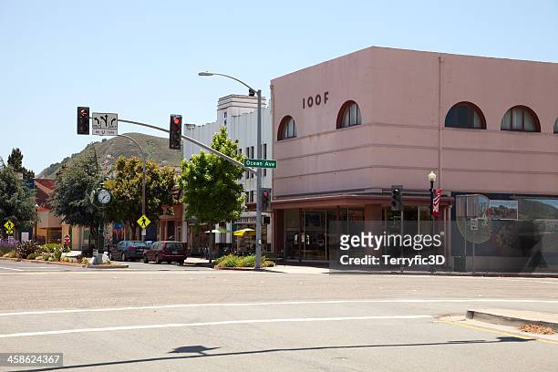 lompoc, california main street - terryfic3d stock pictures, royalty-free photos & images