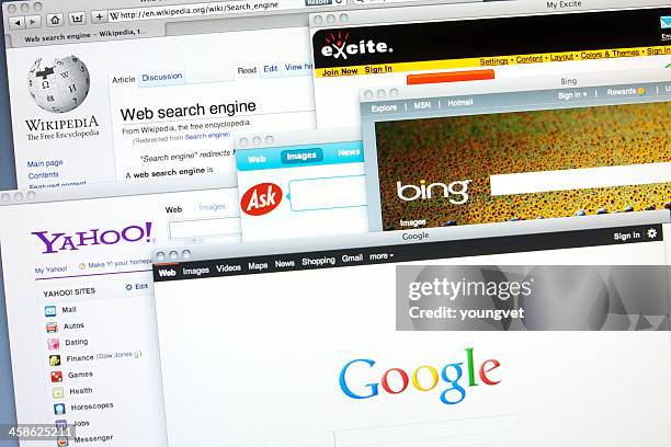 search engines - the yahoo stock pictures, royalty-free photos & images