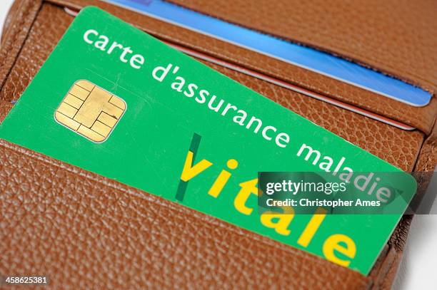 french carte vitale (social security card) - carte france 個照片及圖片檔