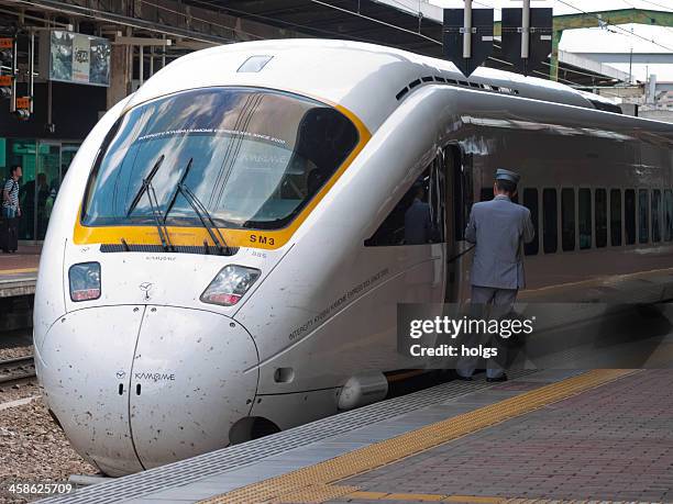 kamome express train, nagasaki, japan - nagasaki kyushu stock pictures, royalty-free photos & images