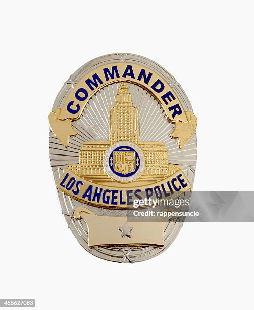 lapd commander's badge - lapd stock pictures, royalty-free photos & images