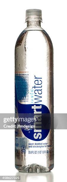 glacéau smartwater bottle with drops - electrolyte stock pictures, royalty-free photos & images