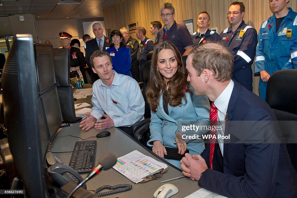 Duke & Duchess Of Cambridge Visit The Valero Pembroke Refinery