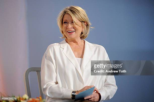 Martha Stewart speaks on stage at the Martha Stewart American Made Summit on November 8, 2014 in New York City.
