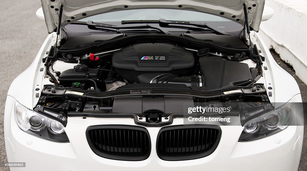 BMW M3 Engine under Hood