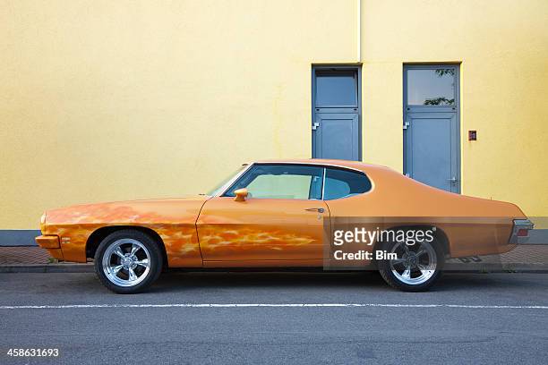 1972 pontiac le mans classic muscle car - classic car restoration stockfoto's en -beelden