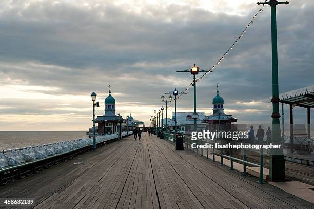 blackpool's north pier - blackpool pier stock pictures, royalty-free photos & images