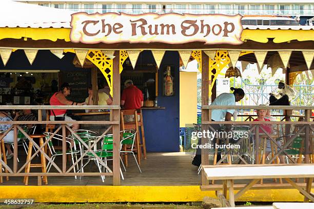 rum shop in castries saint lucia - castries saint lucia stock pictures, royalty-free photos & images