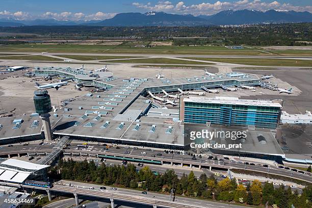 vancouver international airport - yvr airport stock pictures, royalty-free photos & images