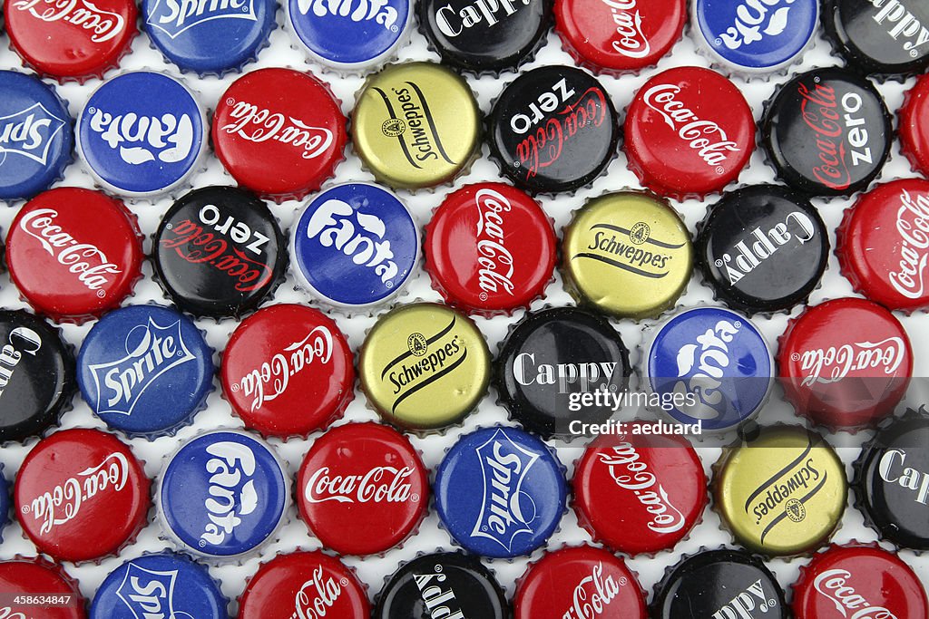 Coca-Cola, Sprite et Fanta, Cappy Schweppes Casquette en métal