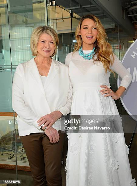 Martha Stewart and actress Blake Lively attend 2014 American Made Summit: In Conversation With Martha Stewart And Blake Lively at Martha Stewart...