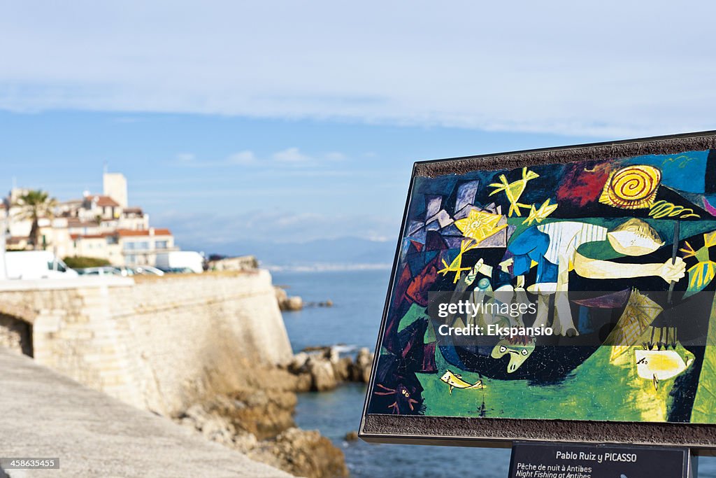 Picasso a pintar em Antibes"